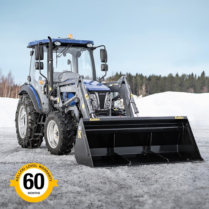 Traktor Lovol 50 hk 4wd med frontlastare, Stage V