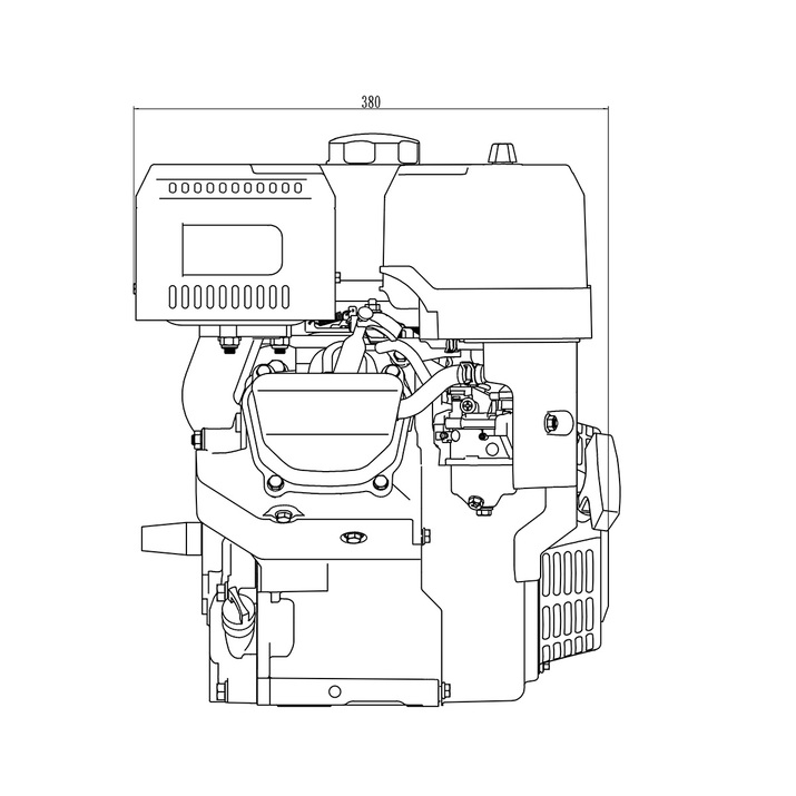 Motor Bensin 14,96 hk Lifan 459cc med elstart