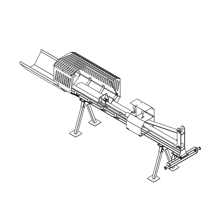 Vedklyv, traktordriven 7 ton, 110 cm