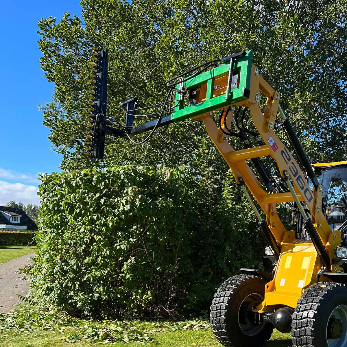 Häckklipp till frontlastare, bultat SMS/Trimafäste