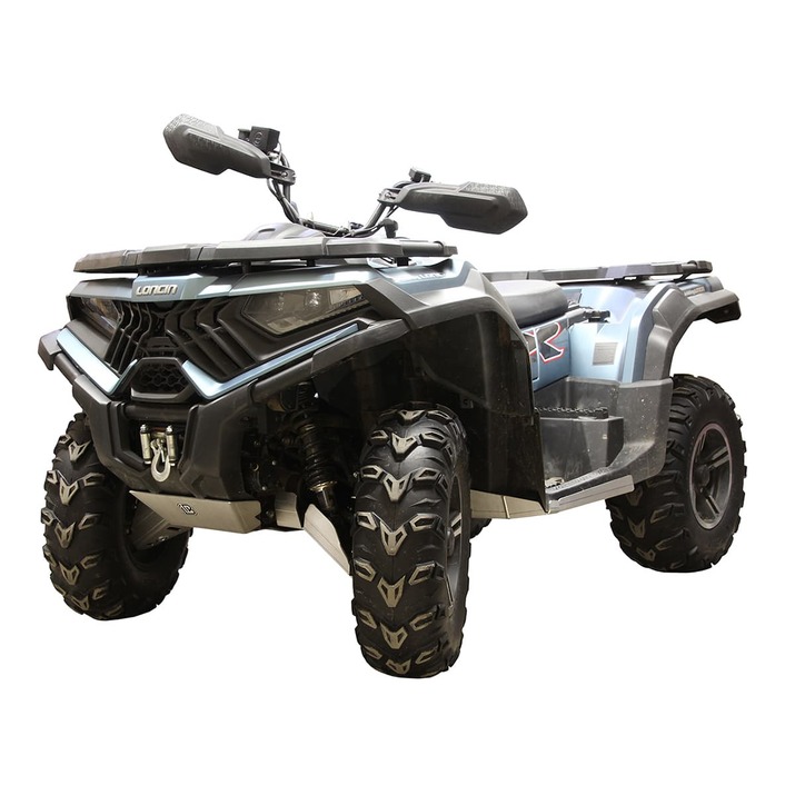 Hasplåt till ATV, aluminium, lång