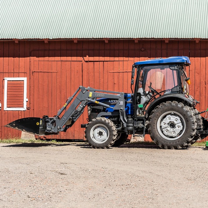 Traktor Lovol 75 hk 4wd med frontlastare, Stage V