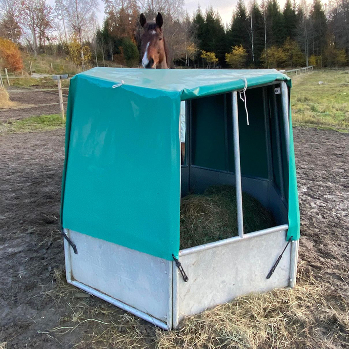 Takpresenning till foderhäck FHHX, nedfällbara sidor