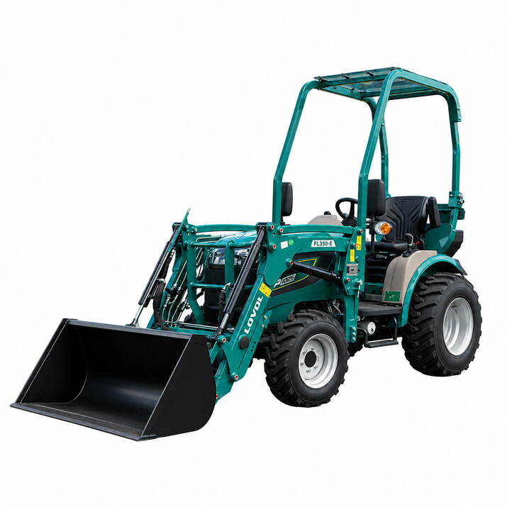 Kompakttraktor Lovol 25 hk med frontlastare, utan hytt