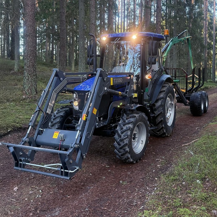 Traktor Lovol 75 hk 4wd med frontlastare, Stage V
