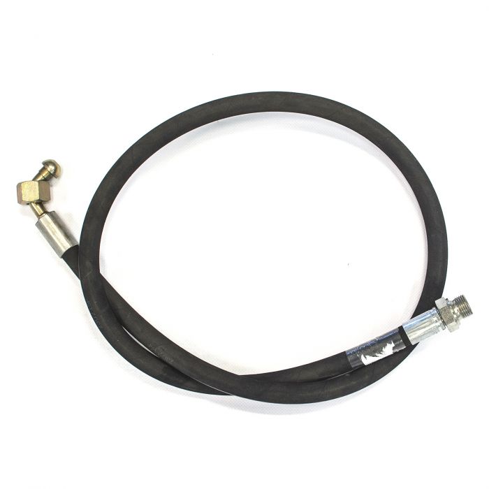 Hydraulslang 1380 mm Kina-koppl. 22 mm 90°/ 1/2 rak