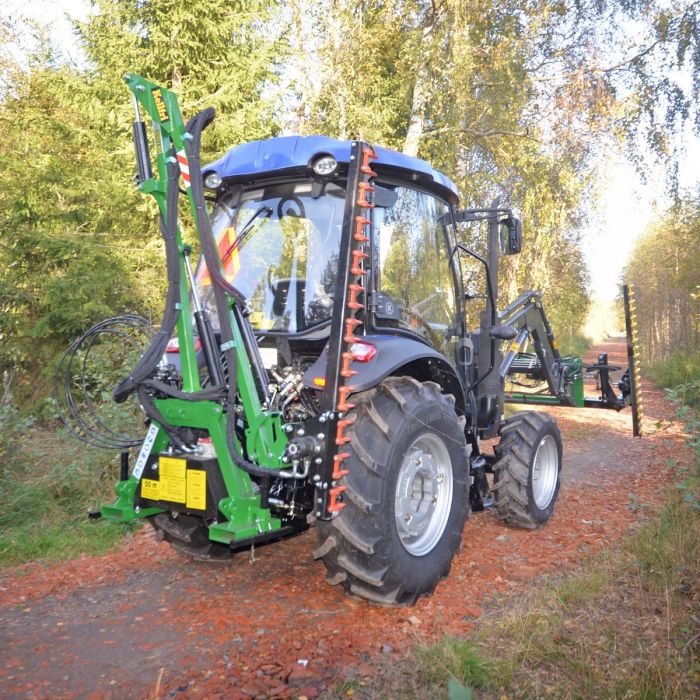 Häckklipp med dubbelpump för trepunkt