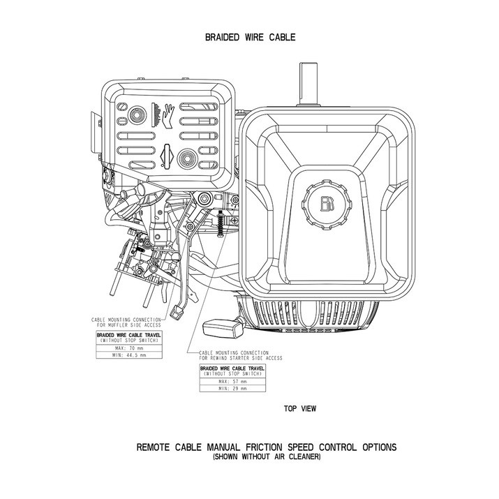 Motor Bensin 13,5 hk Briggs & Stratton