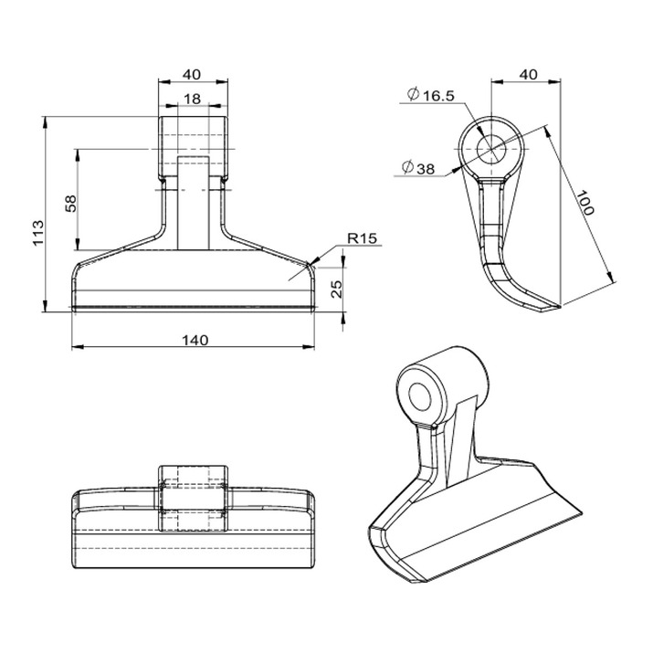 Hammarslaga 140 mm/1200 g