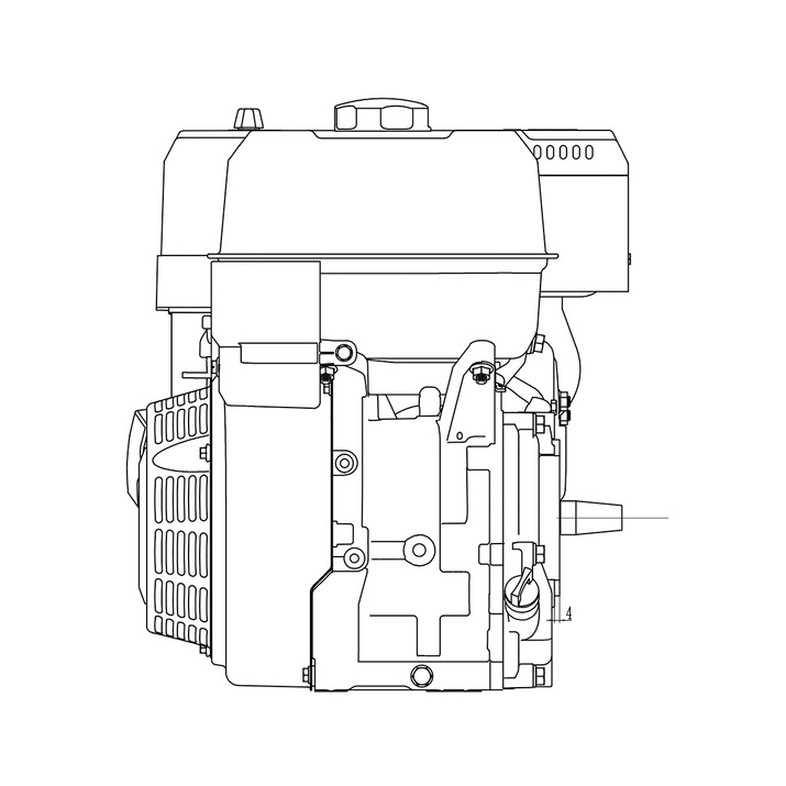 Motor Bensin 14,96 hk 459cc