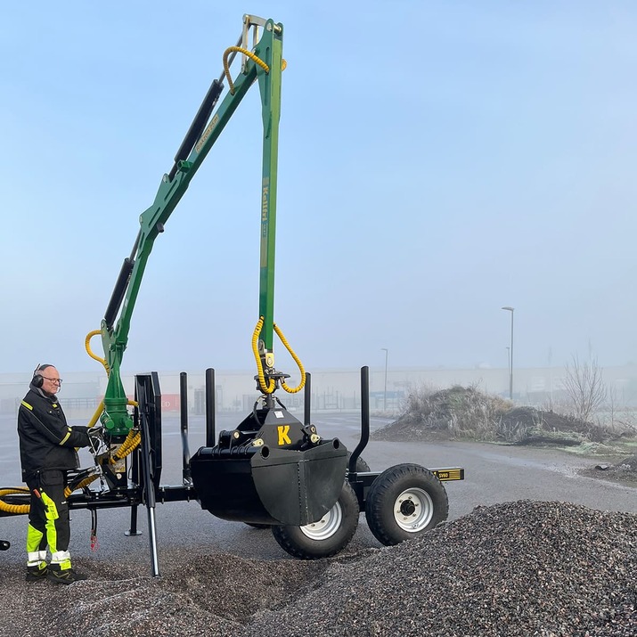 Gripskopa till skogsvagn, 55 cm