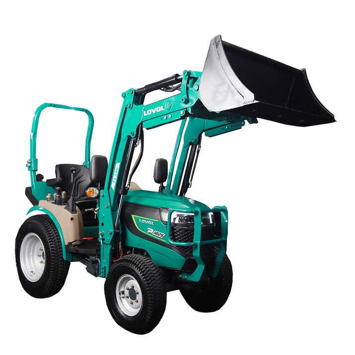 Kompakttraktor Lovol 25 hk med frontlastare, utan hytt