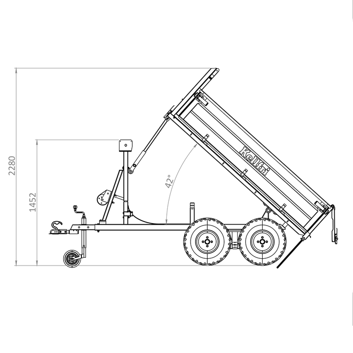 Tippvagn ATV PRO 1,5 ton