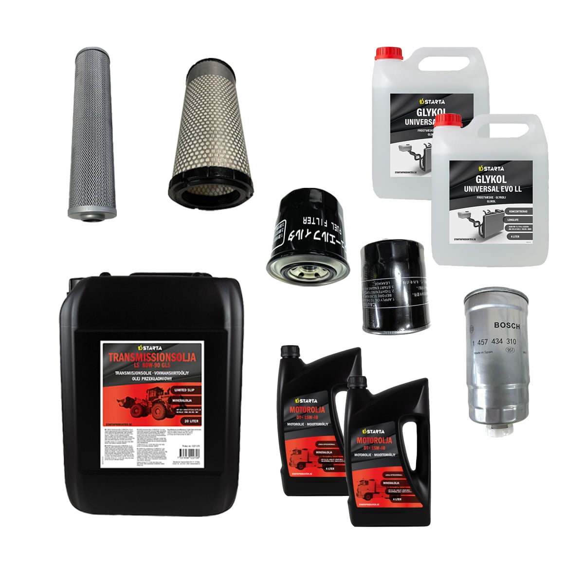 Servicekit till Hjullastare Swekip 1550V 50 timmars