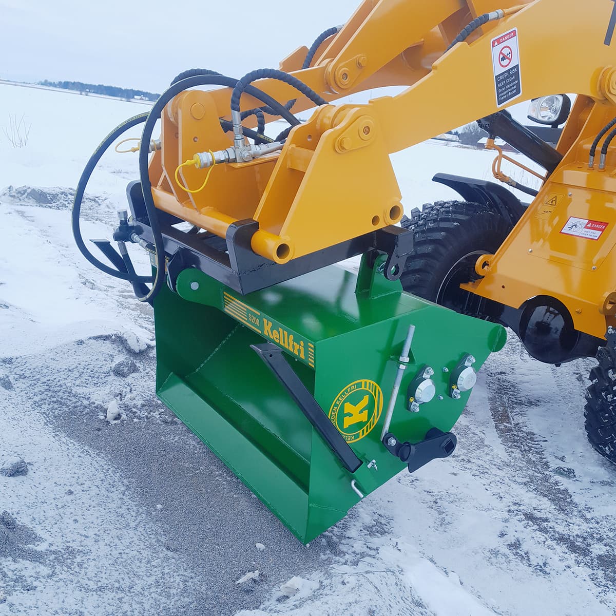 Sandspridare 1,8 m, frontmonterad Euro