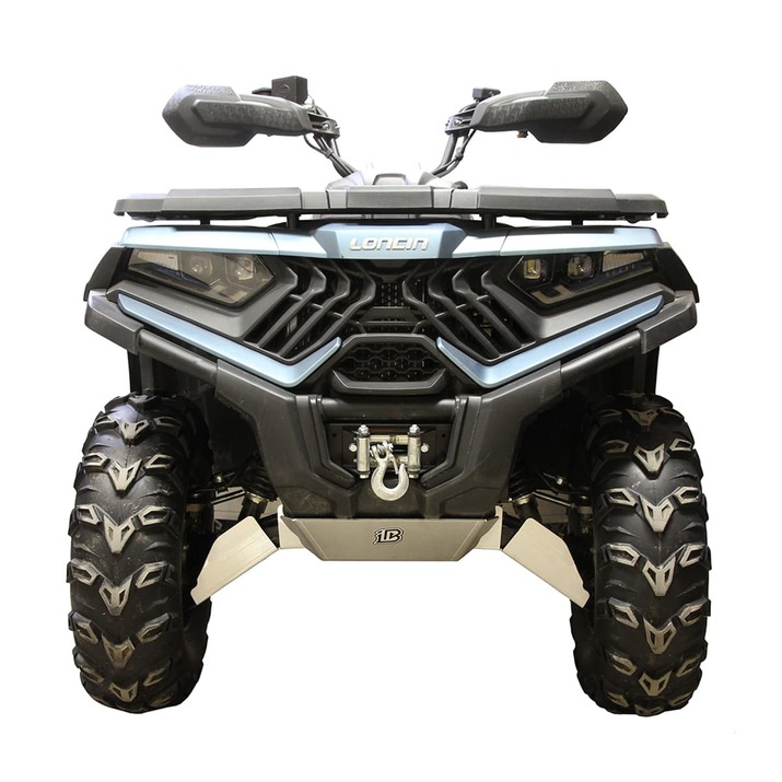 Hasplåt till ATV, aluminium, lång