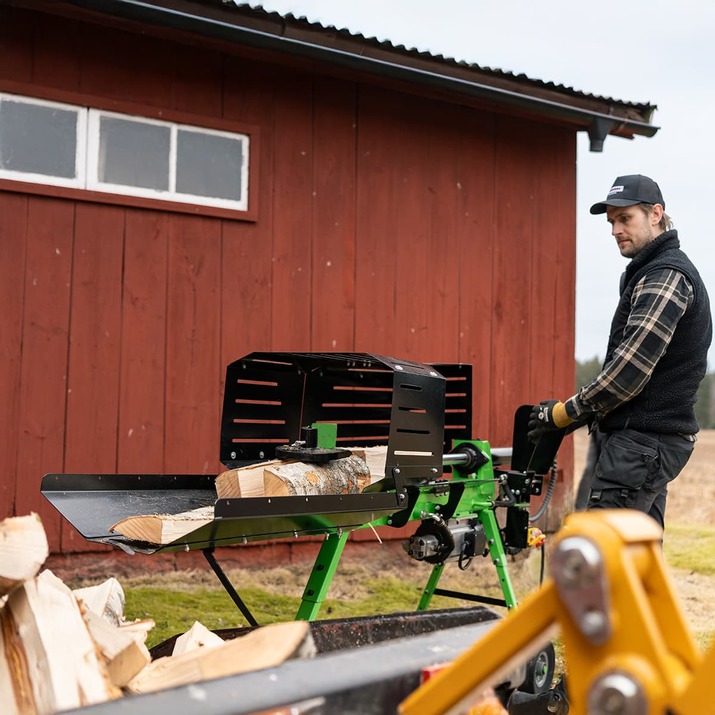 Vedklyv, eldriven, 7 ton, 70 cm