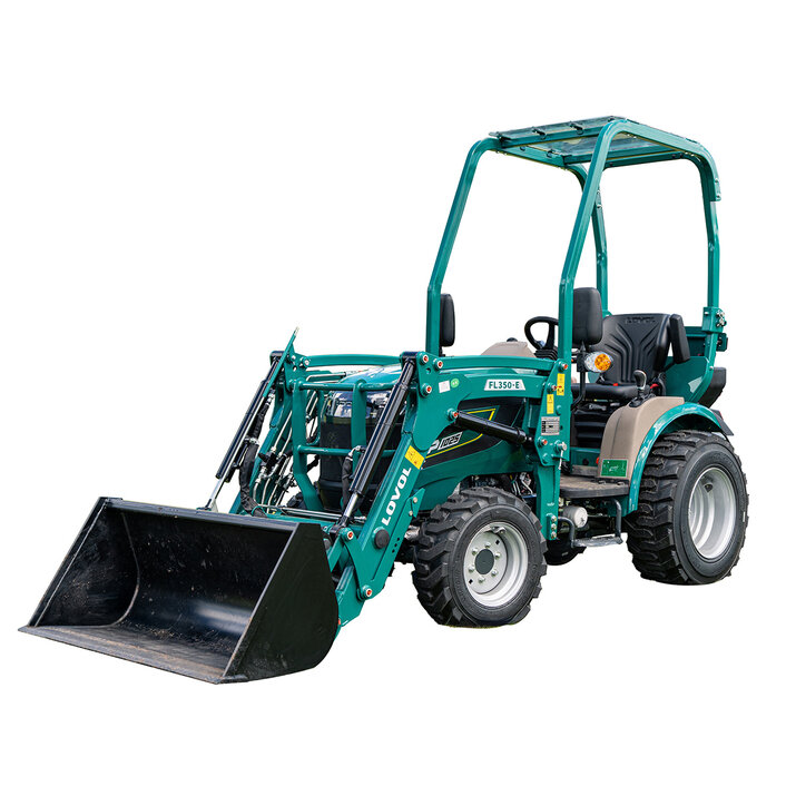 Kompakttraktor Lovol 25 hk med frontlastare, utan hytt