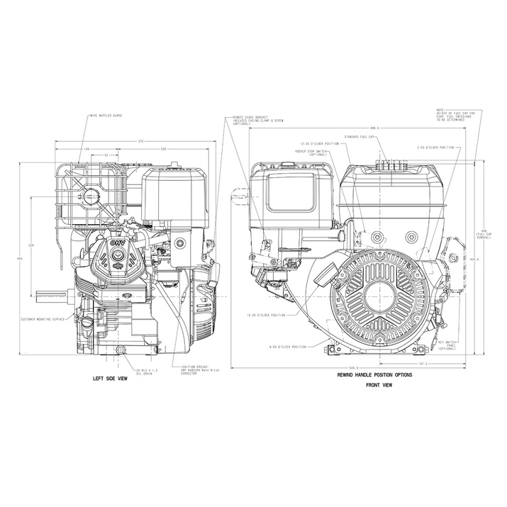 Motor Bensin 13,5 hk Briggs & Stratton