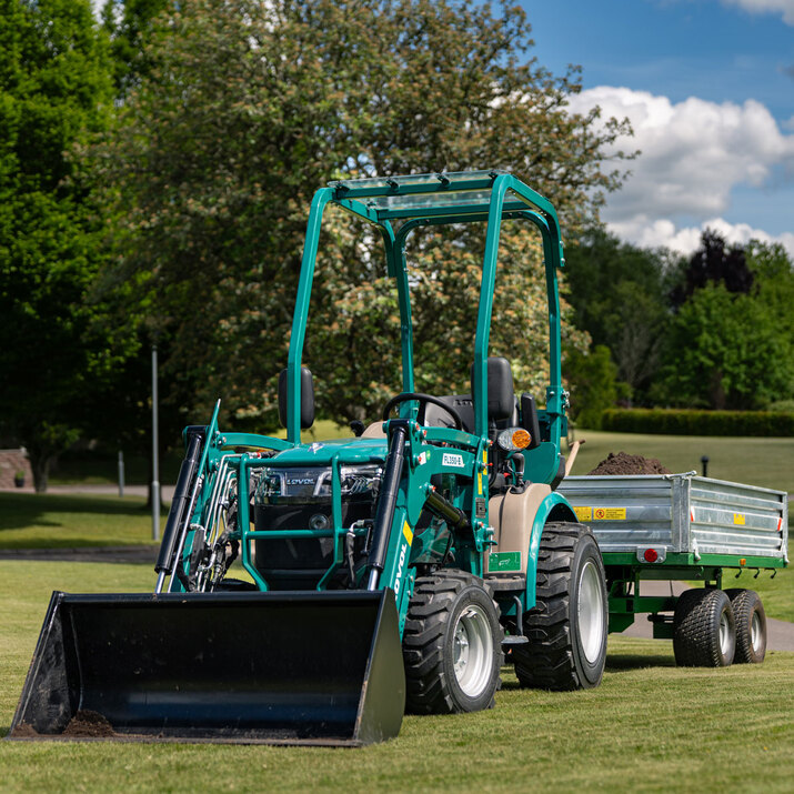 Kompakttraktor Lovol 25 hk med frontlastare, utan hytt