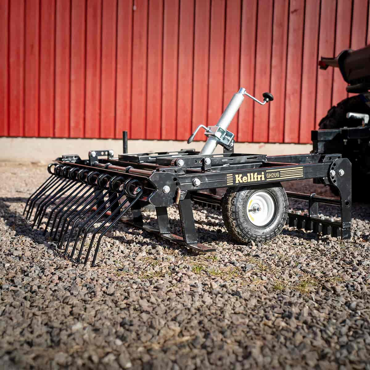 Gårdsharv ATV med justerbart chassi