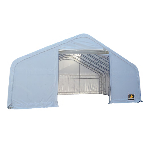 Lagertält 9,15 x 6 x 4,8 m PVC med mekanisk vinsch