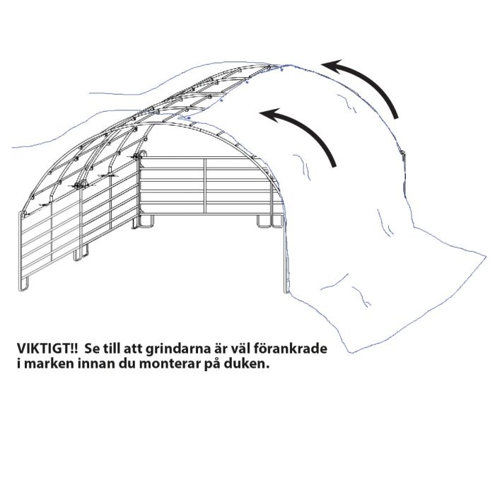 Vindskydd 6 x 6 m