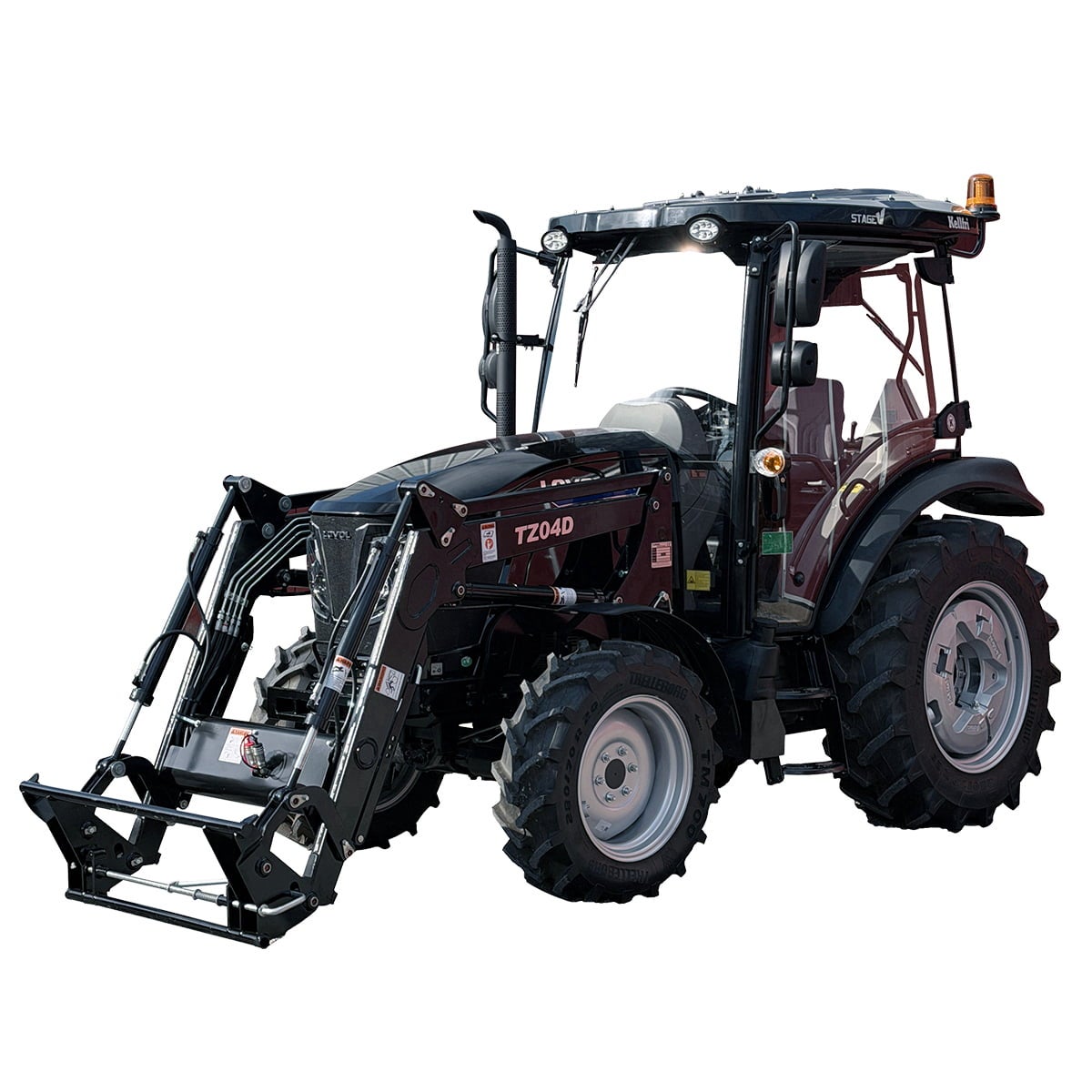 Traktor Lovol 55 hk PRO 4WD med frontlastare, Stage V