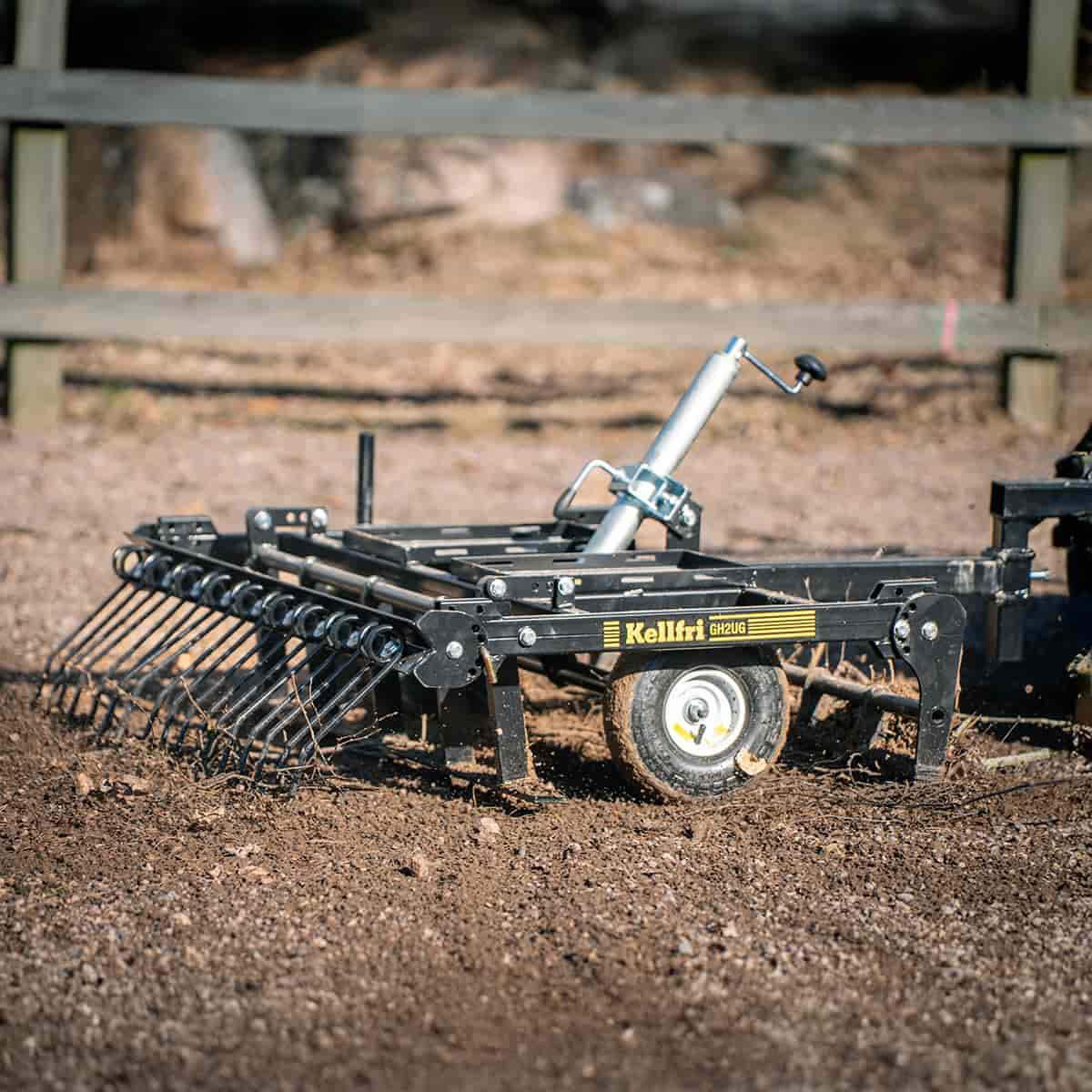 Gårdsharv ATV med justerbart chassi