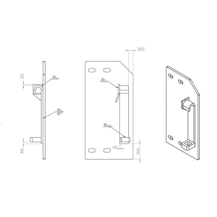 Redskapsfäste Avant 300-700 HKK-RAM