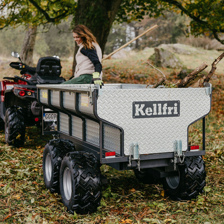Tippvagn ATV 1420 kg med elhydraulisk tipp