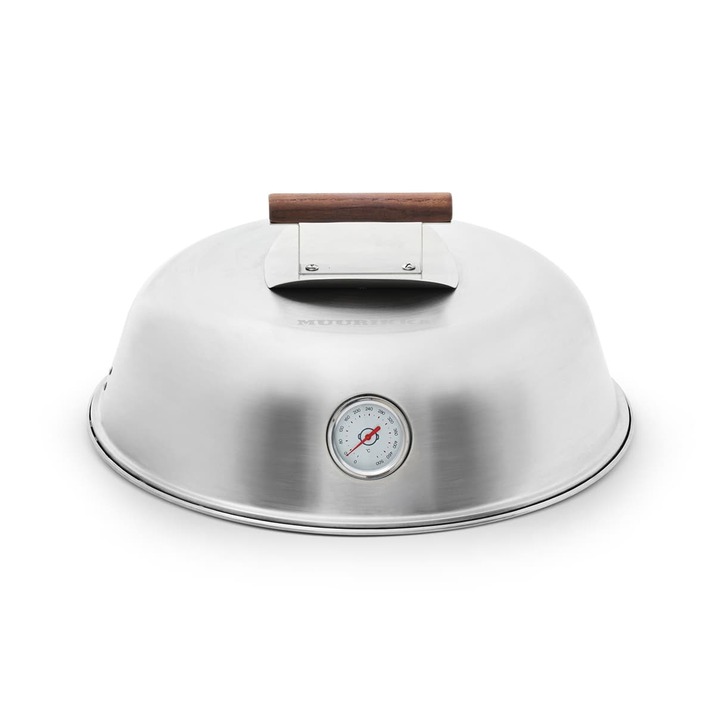 Muurikka Lock med termometer Rostfritt 58 cm