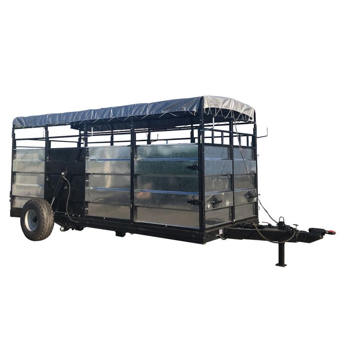Djurvagn 5x2 m, hydraulisk höj/sänk
