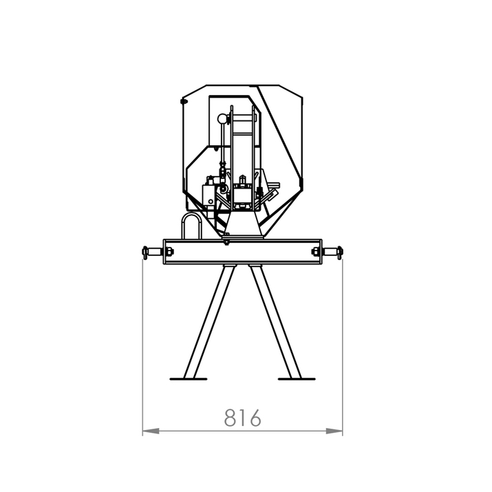 Vedklyv, traktordriven 7 ton, 110 c 110 cm