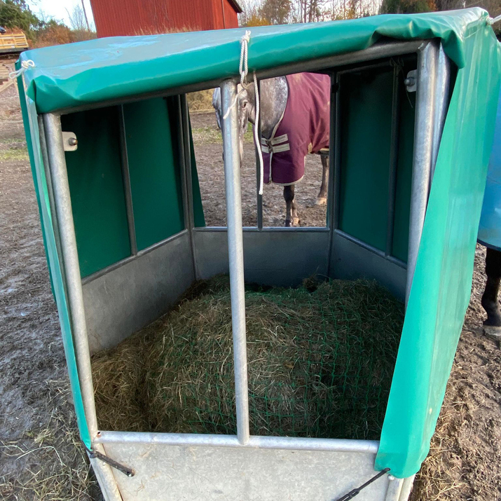 Takpresenning till foderhäck FHHX, nedfällbara sidor