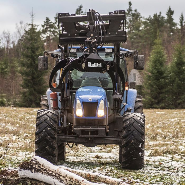 Kranarm med grip och rotator, med fäste som passar till trima