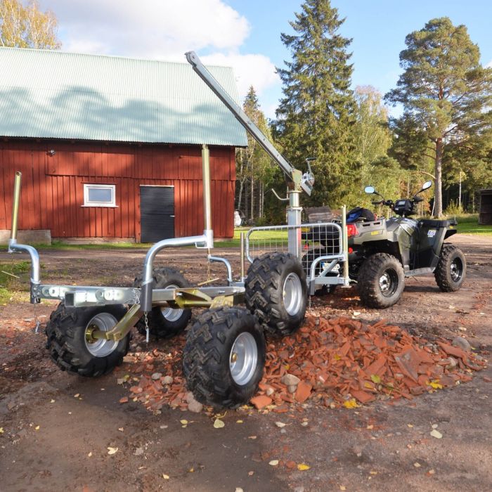 Stött-kitt till Skogsvagn ATV, 4 st runda stöttor med fäste