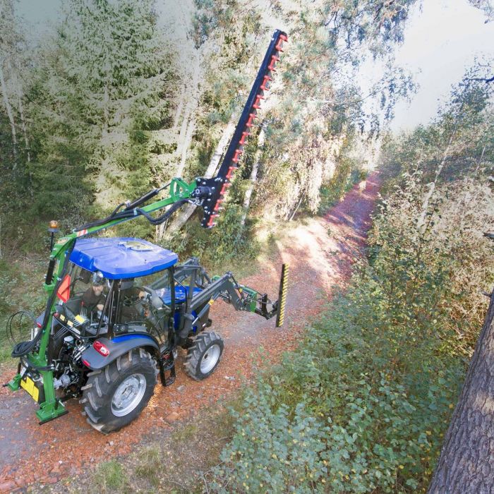 Häckklipp med dubbelpump för trepunkt
