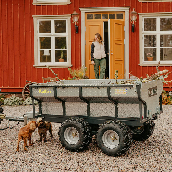 Tippvagn ATV 1420 kg med elhydraulisk tipp