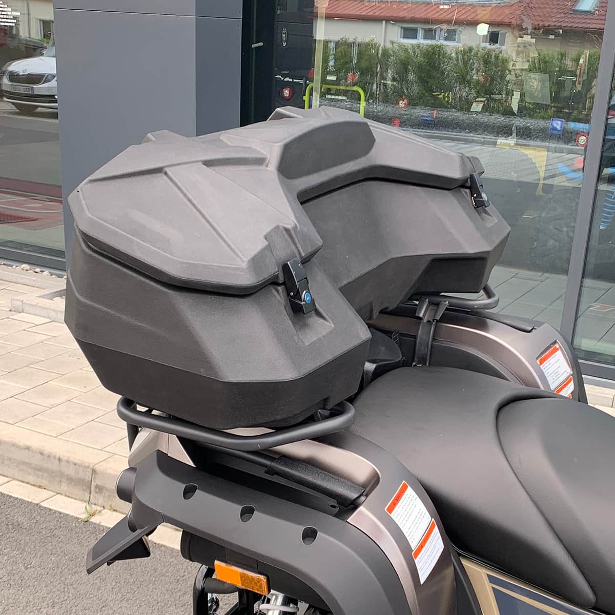 Packbox till ATV, bak inkl snabbfäste