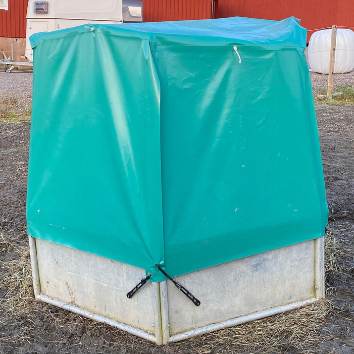 Takpresenning till foderhäck FHHX, nedfällbara sidor