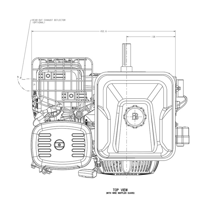 Motor Bensin 13,5 hk Briggs & Stratton