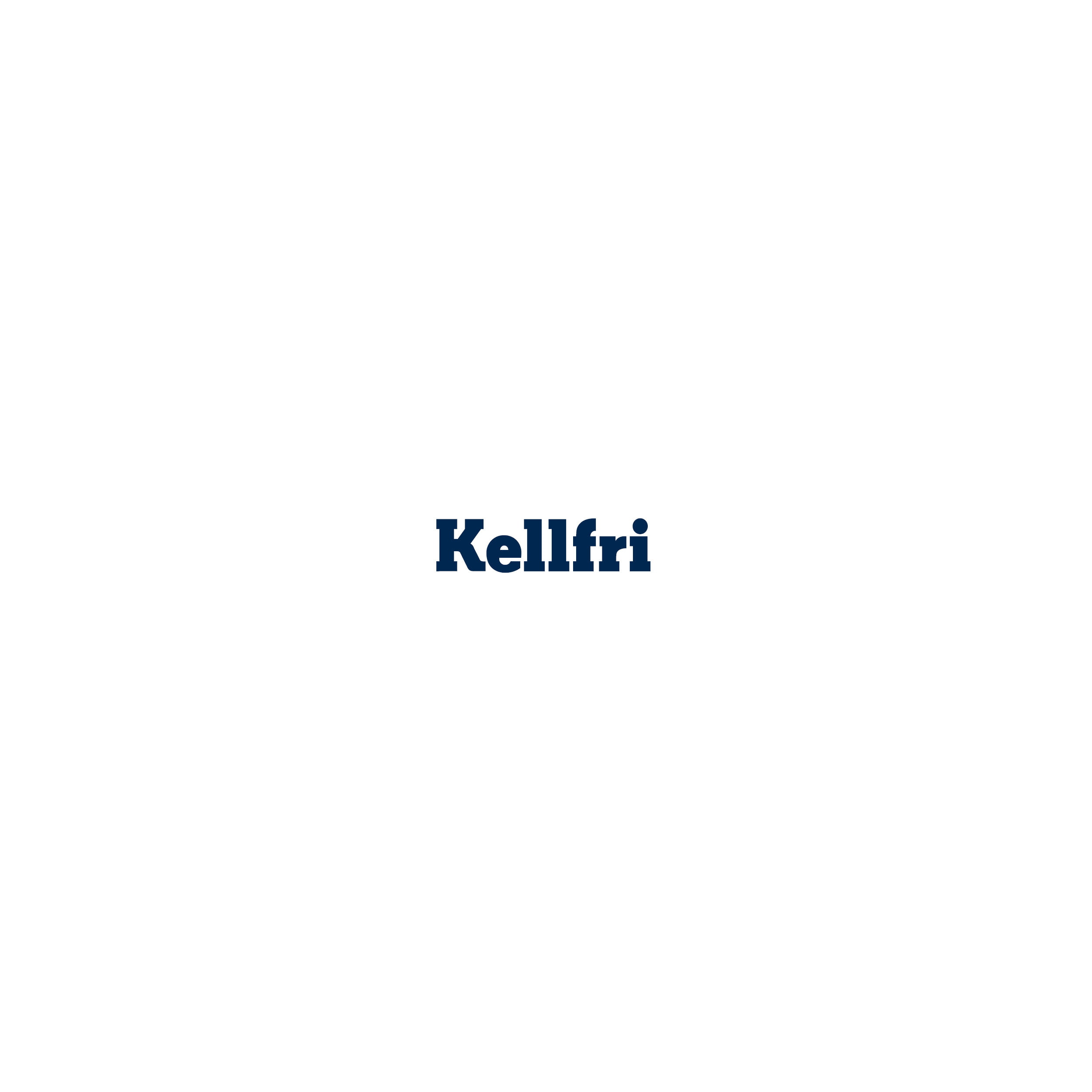 Dekal Kellfri, blå 105 x 30 mm 2019