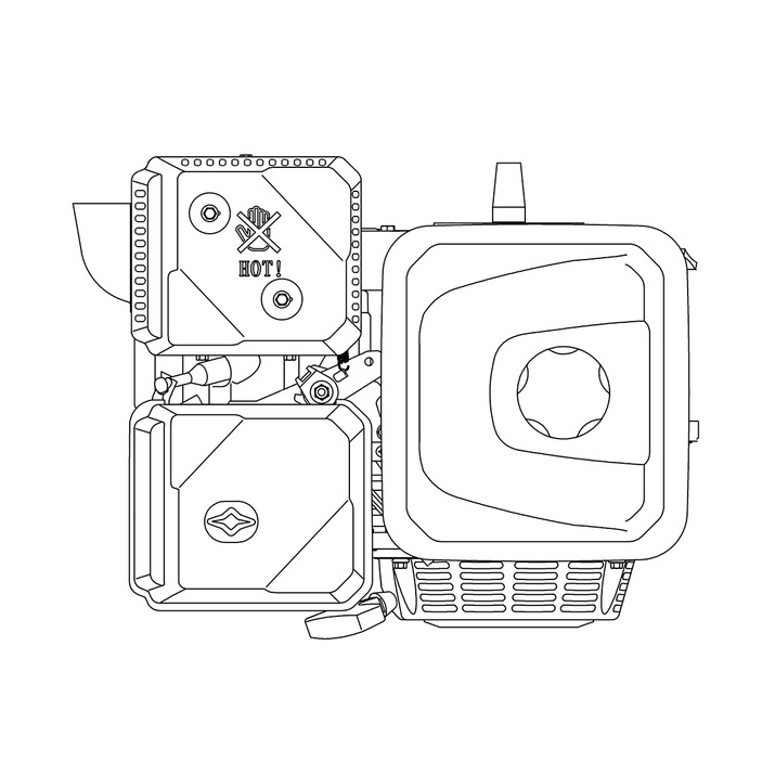 Motor Bensin 14,96 hk Lifan 459cc med elstart