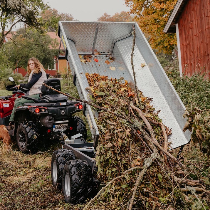 Tippvagn ATV 1420 kg med elhydraulisk tipp
