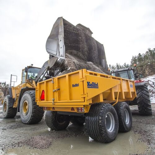 Dumpervagn 9 ton med ramstyrning