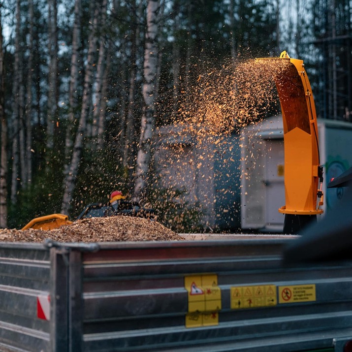 Flishugg 150, med hydraulisk inmatning