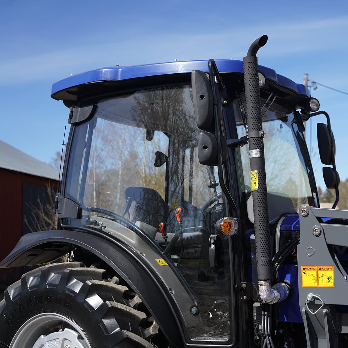 Traktor Lovol 75 hk 4WD med frontlastare, Stage V
