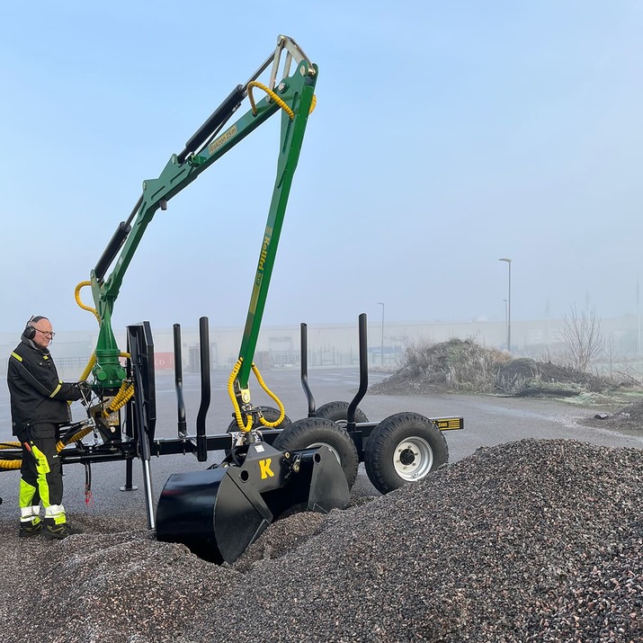 Gripskopa till skogsvagn, 55 cm