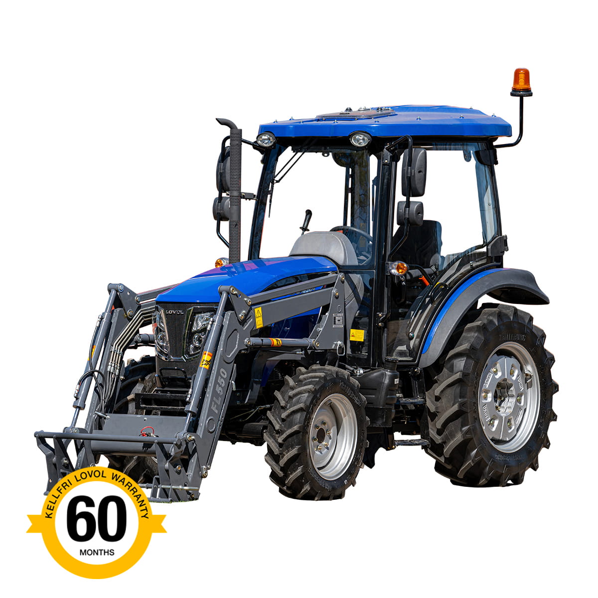 Traktor Lovol 50 hk 4wd med frontlastare, Stage V